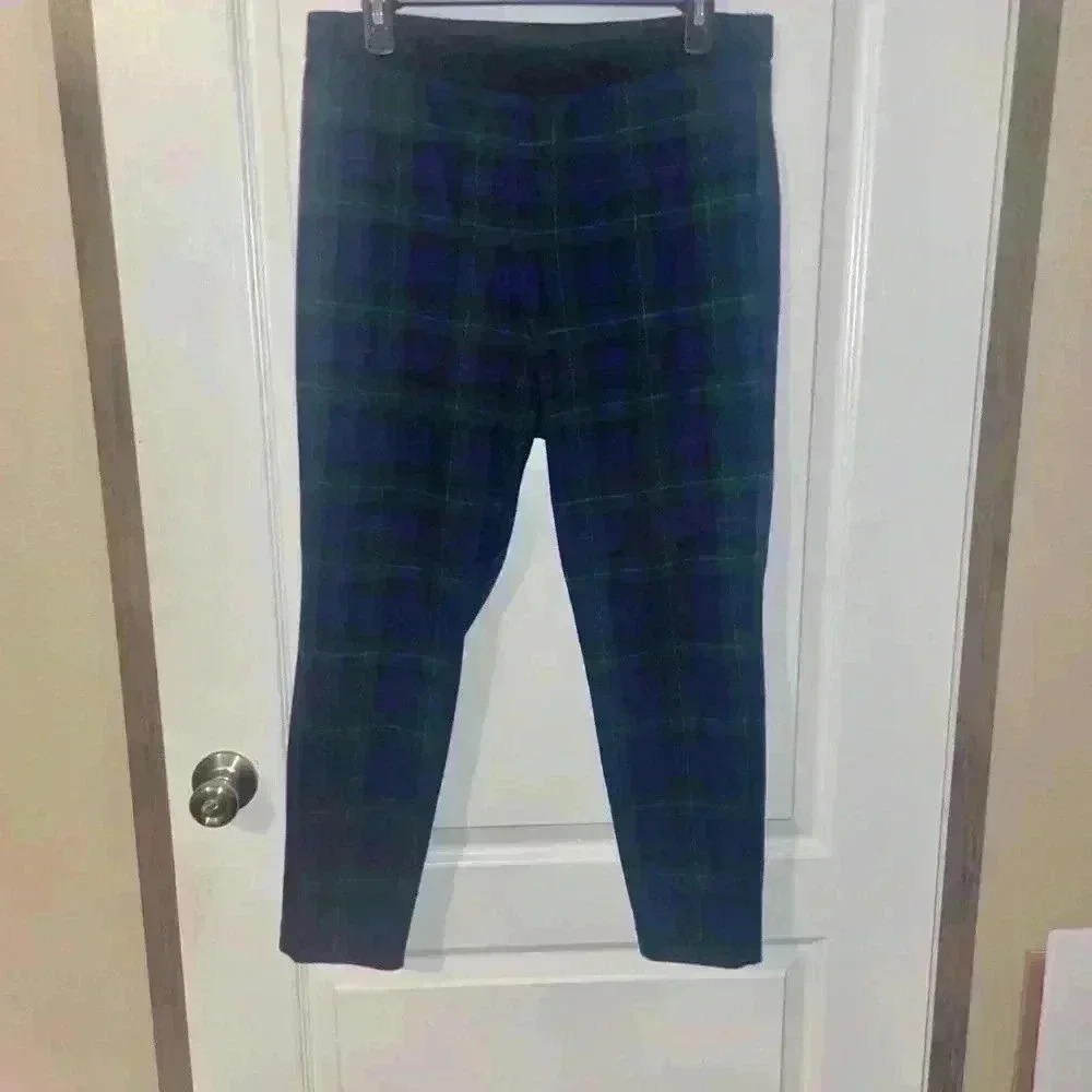 Talbots Tartan‎ plaid soho ankle pants 14p